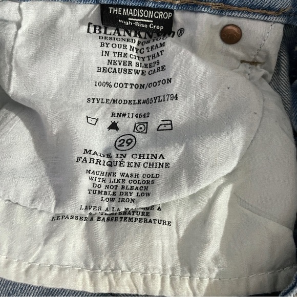 Blank NYC The Madison High Rise Crop Got My Ways Jean - Picture 11 of 11